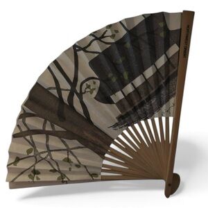 Vintage Northwest Orient Airlines Fan Kyoshi Sauron Woodblock Print Okyokan